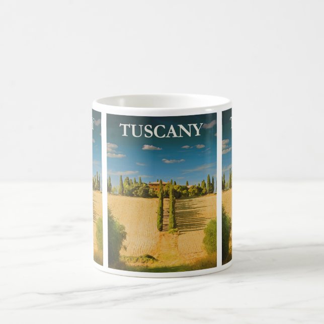 Vintage Toskana, Italien: Reise Kaffeetasse (Mittel)