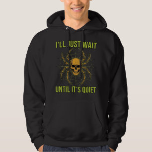 Vintage-Totenkopf-Spinne Lustiges Halloween-T-Shir Hoodie