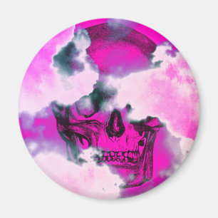 Vintage-Totenkopf-Wolken-Magnet Magnet