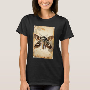 Vintage-Totenkopfschwärmer Entomologie-Kunst T-Shirt
