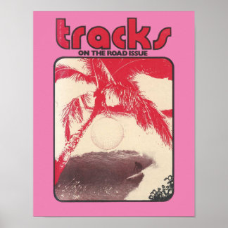 Vintage Tracks Surf Magazin Poster