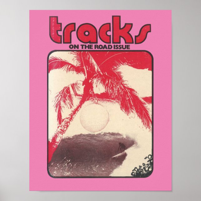 Vintage Tracks Surf Magazin Poster (Vorne)