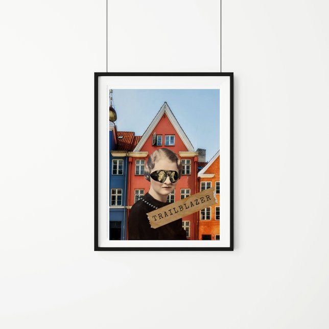 Vintage Trailblazer Kitsch Alterte Kunst Poster (Von Creator hochgeladen)