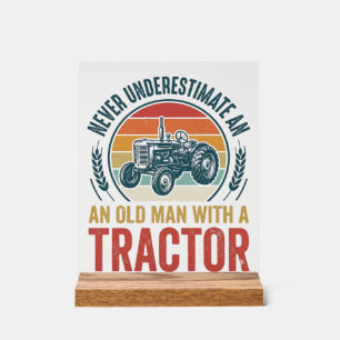 Vintage-Traktor-Alter-Mann-Zitat-Shirt-Design_1 Acrylschild