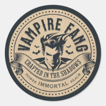 Vintage Tränke Label Vampire Fang Halloween Dekor