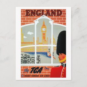 Vintage Trans-Canada Air Lines England Reise Postkarte