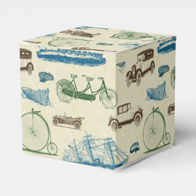 Vintage Transport Geschenkschachtel (Vorderseite)
