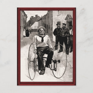 Vintage-Transportmittel für Seeleute Postkarte
