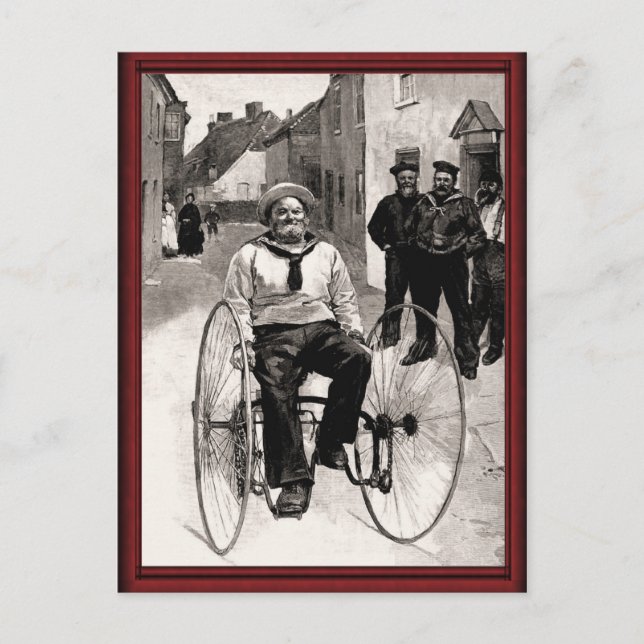 Vintage-Transportmittel für Seeleute Postkarte (Vorderseite)
