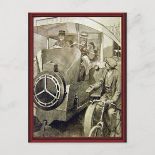 Vintage-Transportmittel Postkarte