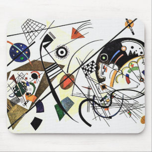 Vintage Transverse Line - Kandinsky Kunst Mousepad