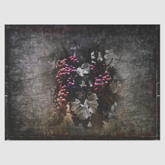 Vintage Trauben Seidenpapier (Vorderseite)