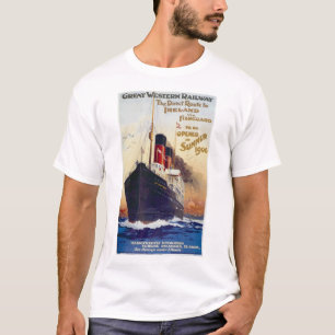 Vintage Travel Advert Poster T - Shirt