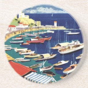 Vintage Travel Athens Griechenland Getränkeuntersetzer
