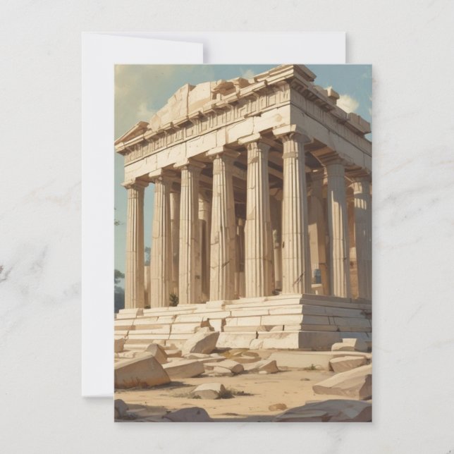 Vintage Travel Athens Griechenland Parthenon Tempe (Vorderseite)