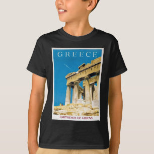 Vintage Travel Athens Griechenland Parthenon Tempe T-Shirt