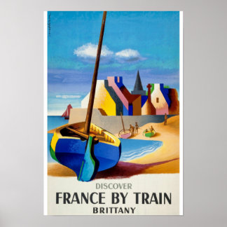 Vintage Travel - Bretagne Frankreich Poster