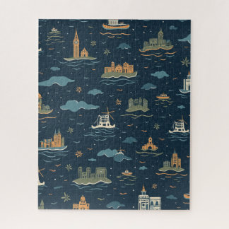 Vintage Travel Design Puzzle