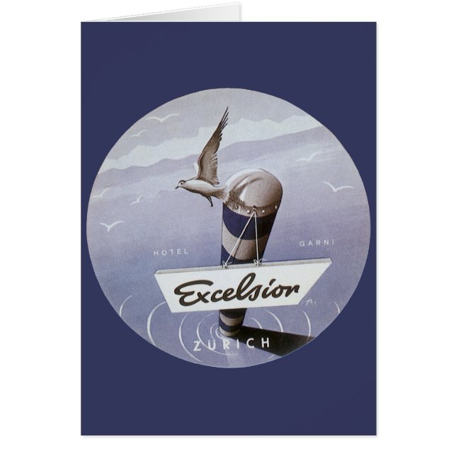 Vintage Travel Excelsior Hotel Zurich Switzerland (Vorne)