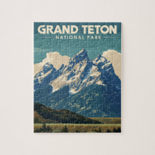 Vintage Travel Grand Teton Nationalpark