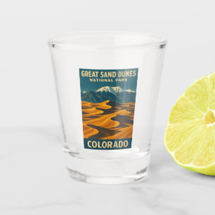 Vintage Travel Great Sand Dunes National Park Schnapsglas