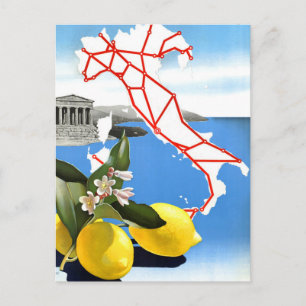 Vintage Travel Italien Postkarte