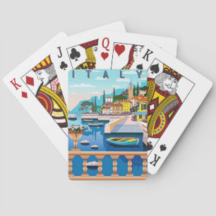 Vintage Travel Italien Spielkarten