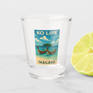 Vintage Travel Ko Lido Insel Thailand Küste Schnapsglas