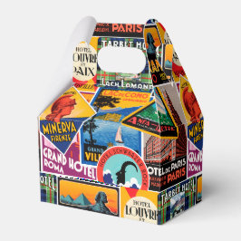 Vintage Travel Labels Geschenkschachtel