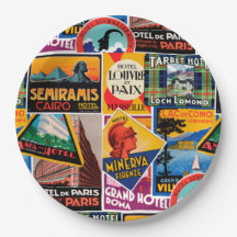 Vintage Travel Labels