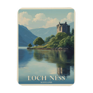 Vintage Travel Loch Ness Scotland Magnet