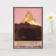 Vintage Travel, Matterhorn Mountain, Schweiz Karte (Small Plant)