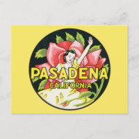 Vintage Travel, Pasadena California, Lady und Rose