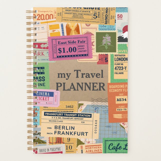 Vintage Travel Planer (Vorderseite)