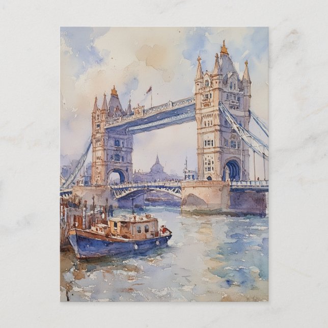 Vintage Travel Postcard London Postkarte (Vorderseite)