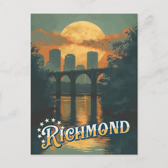 Vintage Travel Postcard - Richmond, Virginia Postkarte (Vorderseite)