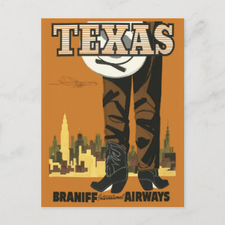 Vintage Travel Postcard Texas (aktualisiertes Desi Postkarte