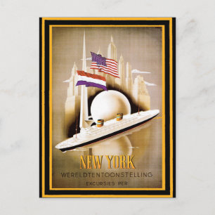 Vintage Travel Poster 16 Postkarte