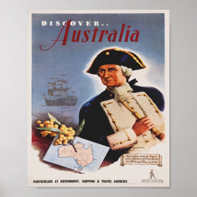 Vintage Travel Poster - Australien (Vorne)