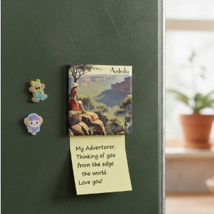 Vintage Travel Poster Australien Canyon Magnet