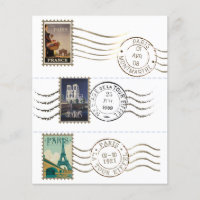 Vintage Travel Poster Briefmarke und Postage Franz