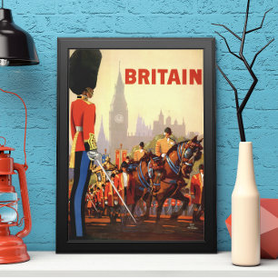 Vintage Travel Poster, Britische Königliche Garde Poster
