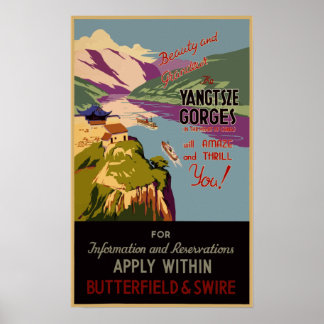 Vintage Travel Poster China