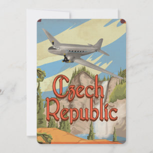 Vintage Travel Poster Einladung