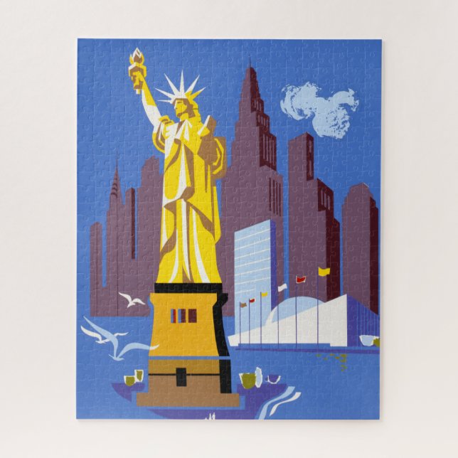 Vintage Travel Poster für Deutschland Airlines (Vertikal)