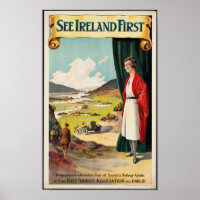 Vintage Travel Poster für Irland