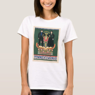 Vintage Travel Poster für Lancaster Landkreis, Pa T-Shirt