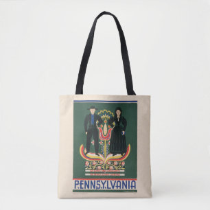 Vintage Travel Poster für Lancaster Landkreis, Pa Tasche