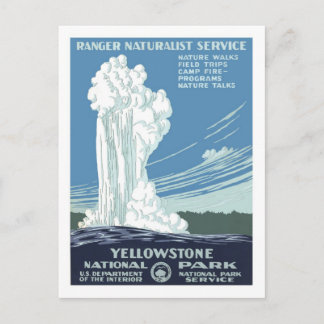 Vintage Travel Poster, Gelbstein Postkarte