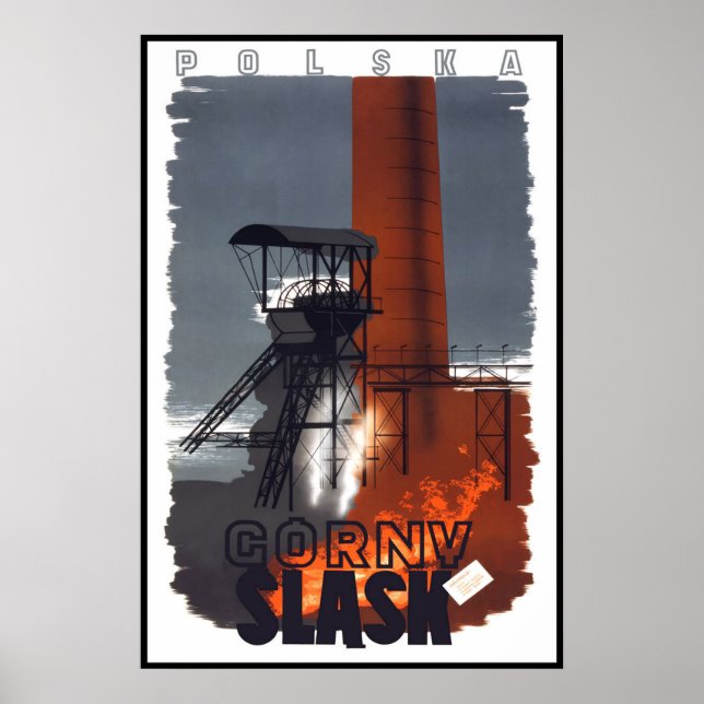 Vintage Travel Poster Gorny Slask Polen (Vorne)